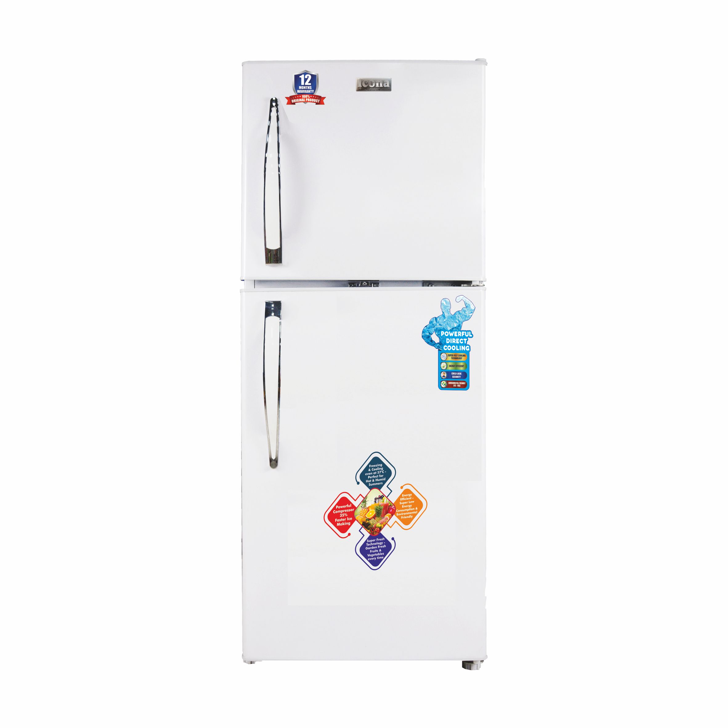 DOUBLE DOOR REFRIGERATOR WITH TOP FREEZER ILRF- 150 DD