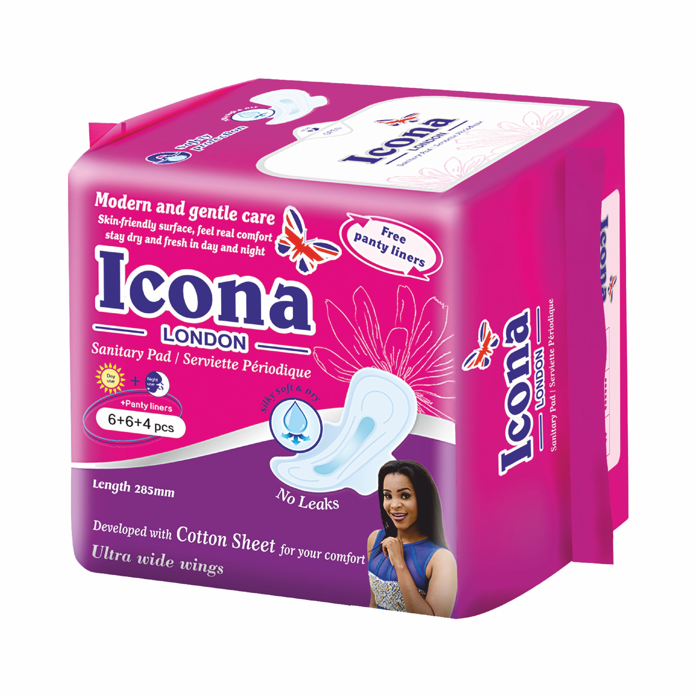 SANITARY PAD PINK WITH LADY