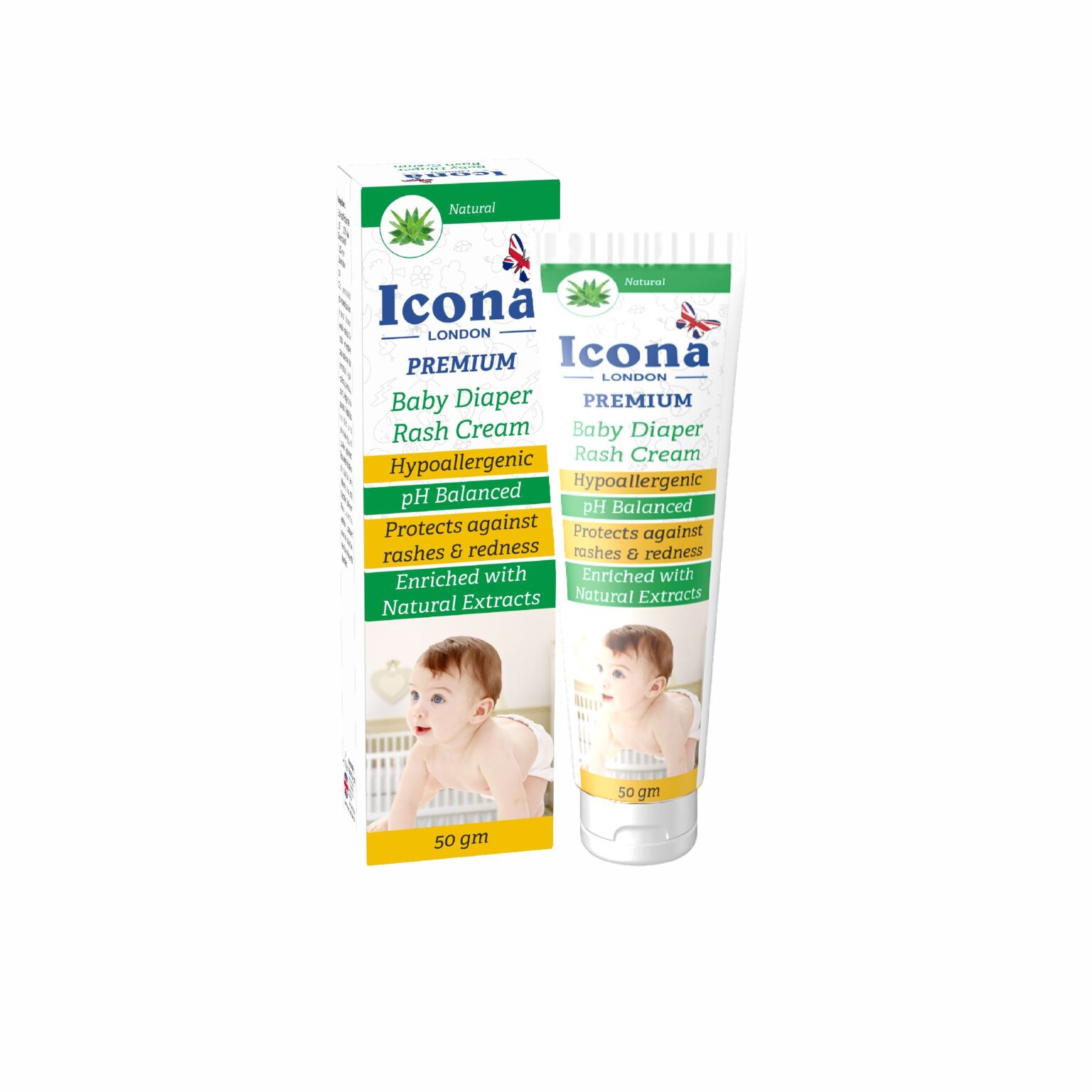 Baby Diaper Rash Cream – Natural – Icona Rwanda